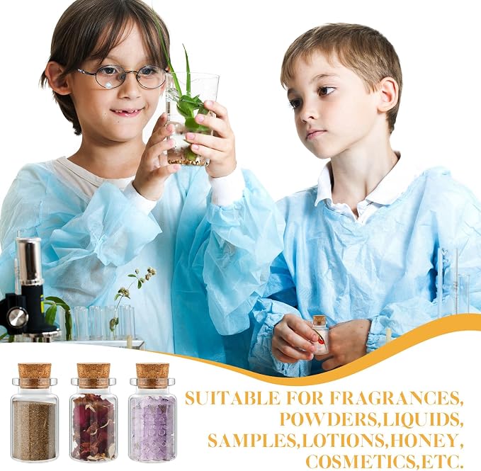 Gerrii 100 Pcs 20 ml Mini Glass Bottles - Image 4