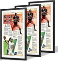 JupDec 11 × 22 Up to 13 × 24 Newspaper Frame, Premium Wood Display Case by JupDec