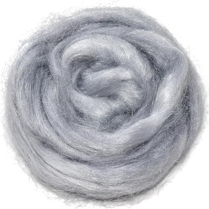 Hand Dyed FIRESTAR Nylon Fiber for Spinning, Felting and Doll Making. Trilobal by LivingDreamsYarn