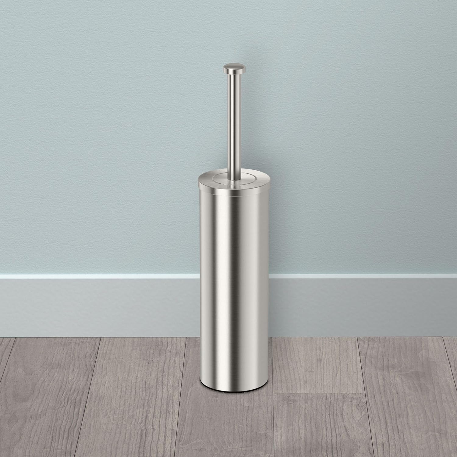 Gatco 1482 Latitude II Slender Toilet Brush Holder, Satin Nickel