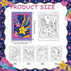 Watersay 24 Pack Unfinished Adhesive Sand Art Painting Boards Peel Stick - Image 2