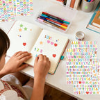 Letter Stickers 0.5 inch, Self-Adhesive Vinyl Waterproof ABC Letter Stickers - Image 4