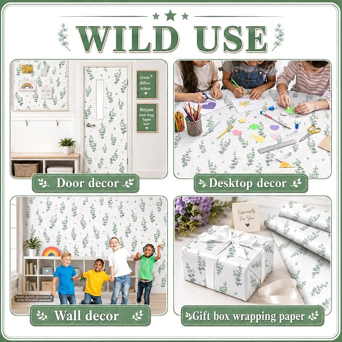 Eucalyptus Bulletin Board Roll Non-Woven Fabric Poster | Back to School - Image 6
