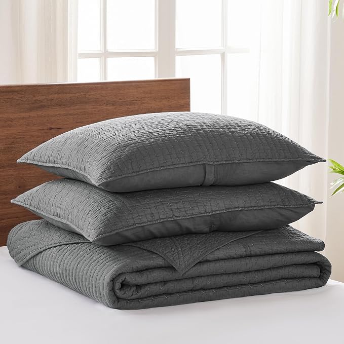 Levtex Home Cross Stitch Reversible Full Bedspread Set - Image 3