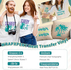 WRAPXPERT Aqua Heat Transfer Vinyl Roll, Heat Press Vinyl - Image 2