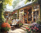 Paint by Numbers Kit for Adults, Bookstore DIY Painting Kit, 16x20 Inch | by CytheronDIYKit