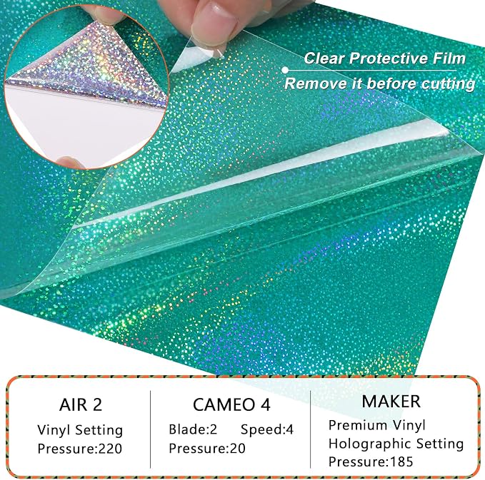 WRAPXPERT Holographic Green Permanent Vinyl - Image 3