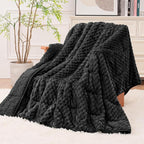 Super Fuzzy Soft Fleece Sherpa Weighted Blanket 15 lbs by EazfyPro