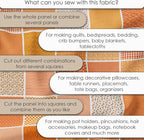 Cotton Satin Patchwork Fabric Panel – 35 Designs, 20×20 cm Squares, Single - Image 6