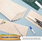 Namalu 10 Pack Balsa Wood Sheets 12 x 4 x 0.12 Inches-3 mm Thick Unfinished - Image 6