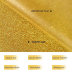 HTVVETUR Glitter HTV Vinyl Rolls Heat Transfer Vinyl - Image 3
