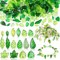 FOGWOWO 216 Pcs Acrylic Green Leaf Beads Transparent Forever Plant Bead by FOGWOWO