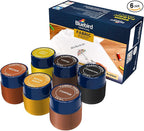 BLUEBIRD 6-Pack Fabric Paint, Pearlescent Colors, 0.85 Fl Oz each, Permanent by BluebirdArts