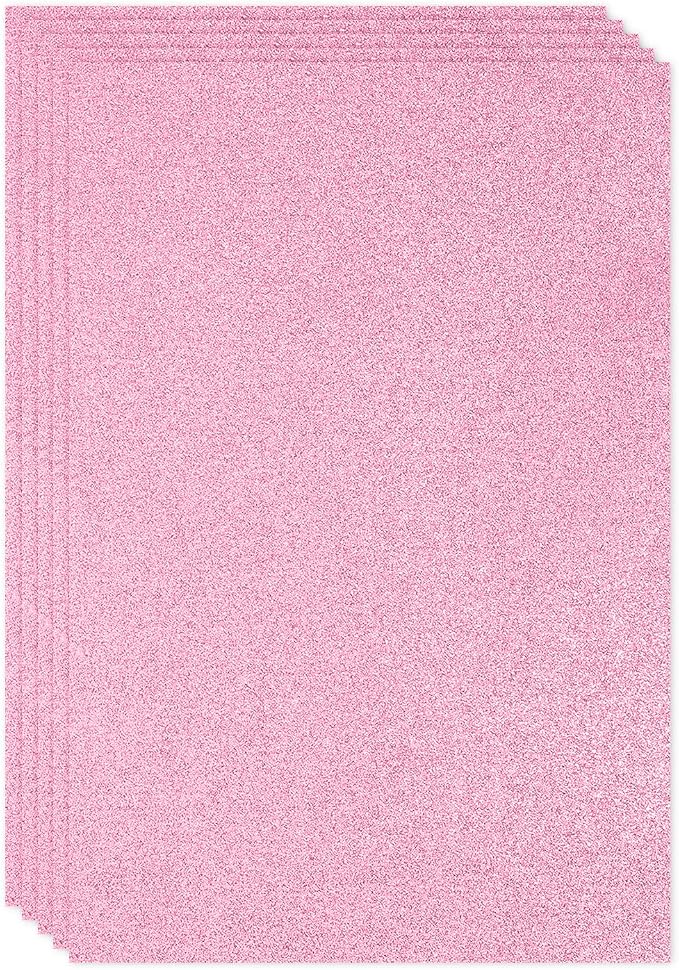 PATIKIL Pink Shiny EVA Glitter Foam Sheet 11.8 x 7.9 Inch 2mm Thick by PATIKIL