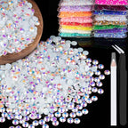 1500pcs 6mm Resin Rhinestones Bulk by BELLEBOOST