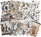 Vintage washi Stickers, Pre-Cut Ephemera Sticker Book - Image 2