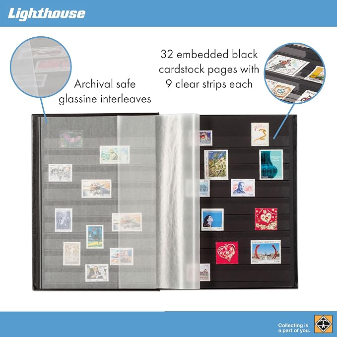 LIGHTHOUSE – “COMFORT” Padded Leather Cover Stockbook - Image 2