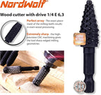NordWolf 10-Piece Rotary Burr Wood Carving Rasp Files Set, - Image 3