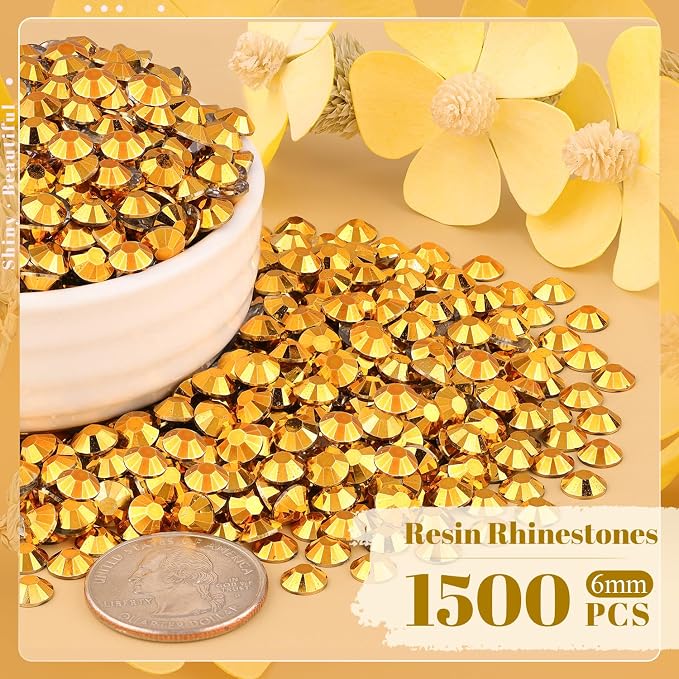 1500PCS 6mm Resin Rhinestones Bulk - Image 2