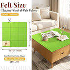 Large Felt Fabric Sheet 36 x 36 Inch, 1.6mm Thick | Soft nonwoven felt - Image 2