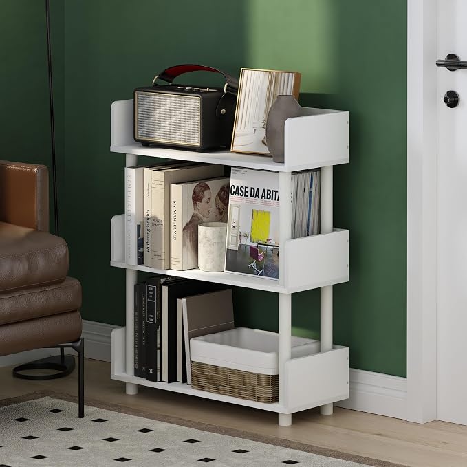 Furinno Turn-N-Tube 3-Tier Display Shelf, Storage Shelves, Book Shelf, Open - Image 2