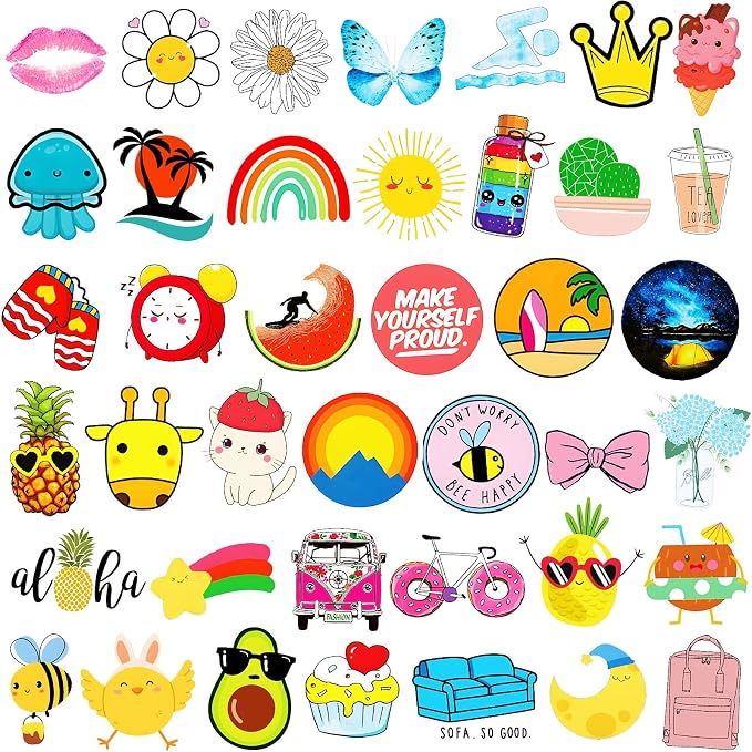 300Pcs Waterproof Vinyl Water Bottle Stickers - Image 3