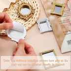 5 Pieces Miniature Dollhouse Mirror European Frame Mirror Dollhouse Victorian - Image 3