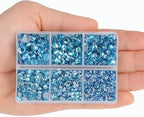 4000pcs Mixed Size Hot Fix Round Crystals Gems Glass Stones Hotfix Flat Back - Image 6