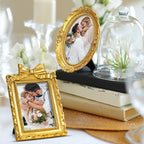 Vicenpal 12 Pcs Tiny Picture Ornate Frames 4 x 6 Inch Small Vintage Oval - Image 4