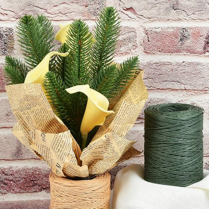 TIMESETL 656 Feet Floral Bind Wire Rustic Vine Wrapping Wire, Paper Covered - Image 9