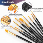 Paint Brushes Set, Oil Watercolor Acrylic Paint Brush, Artist Paintbrushes - Image 2