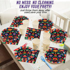 100PCS Mexican Fiesta Party Plates and Napkins Party Supplies Mayo Mexico - Image 7