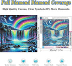 Landscape Diamond Art Kits for Adults, Full Drill Waterfall Diamond Painting - Image 2