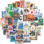 PRSTINCOL 100 Pcs Vintage Stamp Stickers by PRSTINCOL