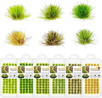 Warmtree 360 Pcs Static Grass Lowland Shrubs Tuft Terrain Model Kit by Warmtree