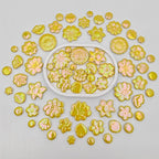 500g/1.1lb Ceramic Mosaic Tiles Mixed Shapes of Flowers, Mushrooms - Image 8