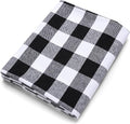 Pico Textiles 2 Yards Bolt Black and White Buffalo Plaid Checkered Flannel by PicoTextiles
