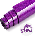 Purple Glitter HTV Heat Transfer Vinyl by WRTUUED