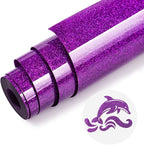 Purple Glitter HTV Heat Transfer Vinyl by WRTUUED