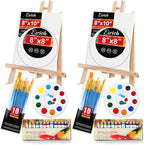 ESRICH Acrylic Paint Canvas Set, 52 Piece Professional Painting Supplies Kit by ESRICH