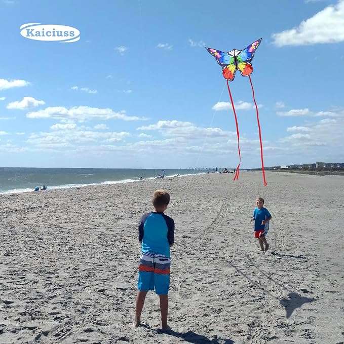 Butterfly Kites for Kids and Adults, 300ft String Handle Included - Image 2