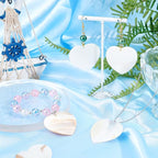 SUNNYCLUE 1 Box 20Pcs Heart Shape Shell Charms Freshwater Shell Pendants - Image 5