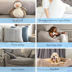 Bean Bag Filler, 50lbs Shredded Memory Foam Filling, Soft Pillow Stuffing Bean - Image 6