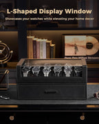 ProCase Watch Box for Men, 24 Slots Watch Display Holder - Image 4