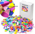 1050PCS Assorted Foam Shapes Stickers, Bulk Collage Materials | - Image 5