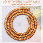 Natural Stone Heishi Beads for Necklace Making, 4 mm x 2 mm Small Flat Round - Image 2