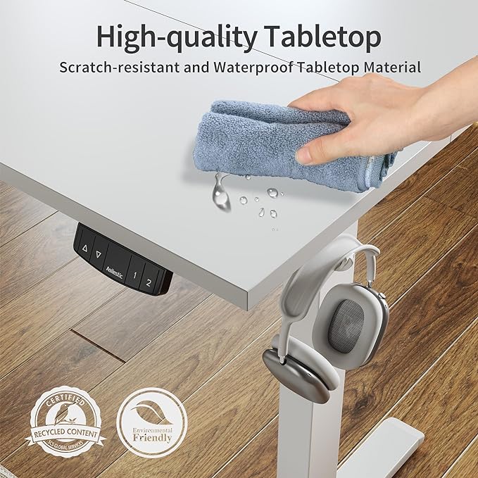 Agilestic Electric Standing Desk, 55 x 24 Inches Height Adjustable Desk - Image 5