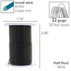 The Beadsmith Wire Elements 22-Gauge Lacquered Tarnish-Resistant Copper Wire - Image 4