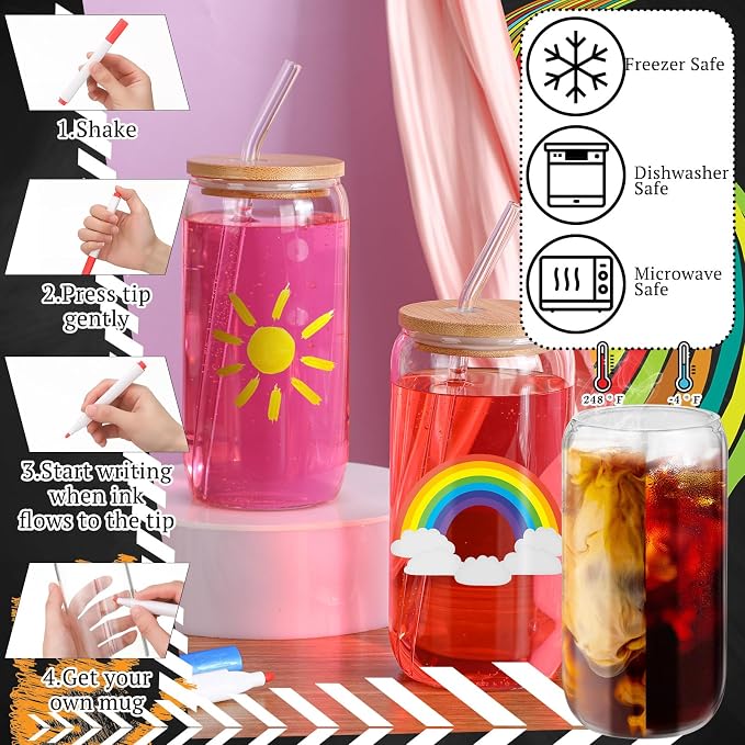 Pickmesh 4 Set Graduation Gift Glass Painting Kit - Image 3
