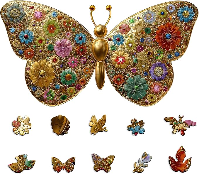 Mocfesk Wooden Puzzles for Adults, 496 Pieces | Unique Shaped Jigsaw Puzzles by Mocfesk